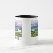 Moselle Loop Sunset Kroev Panorama Deutschland Tasse (Zentrum)