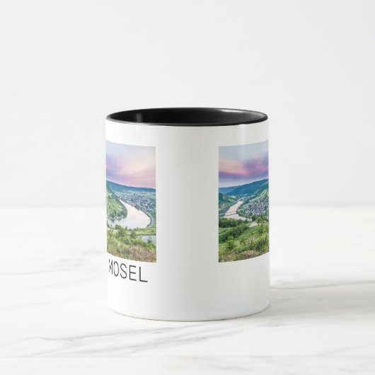 Moselle Loop Sunset Kroev Panorama Deutschland Tasse (Zentrum)