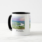 Moselle Loop Sunset Kroev Panorama Deutschland Tasse (Vorderseite Links)
