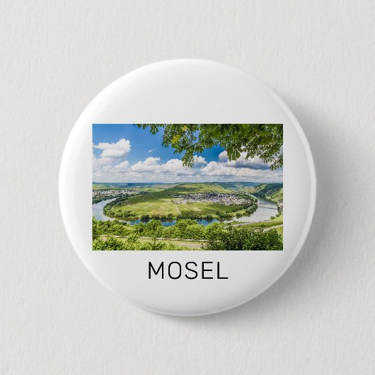 Moselle Loop Trittenheim Panorama Deutschland Souv Button (Vorderseite)