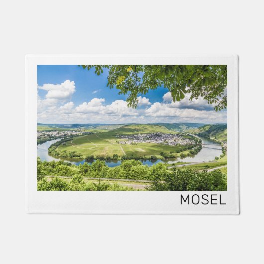 Moselle Loop Trittenheim Panorama Deutschland Souv Fußmatte (Vorderseite)