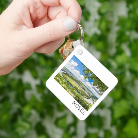 Moselle Loop Trittenheim Panorama Deutschland Souv Schlüsselanhänger (Hand)
