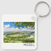 Moselle Loop Trittenheim Panorama Deutschland Souv Schlüsselanhänger (Rückseite)