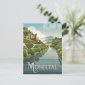 Moseltal Deutschland Vintag Postkarte (Stehend Vorderseite)