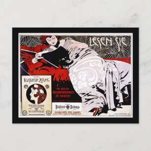 Moser Kolo 1900 - Lesen Sie - "Lesen Sie mich" Postkarte