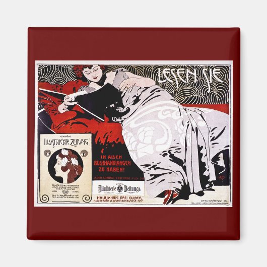 Moser Kolo 1900 - Lesen Sie" Magnet (Vorne)