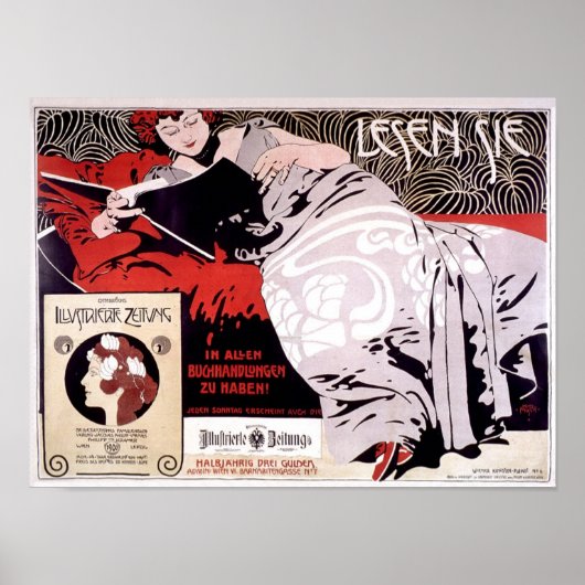 Moser Kolo 1900 Vintage französische Werbung Poster (Vorne)