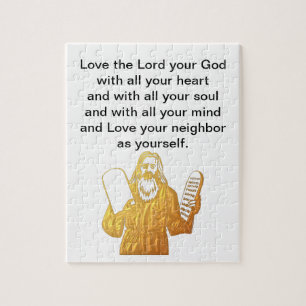 Moses - 10 Gebote - beststes Gebot Puzzle