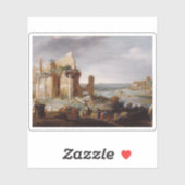 Moses & Aaron ändern die Flüsse Ägyptens zum Blut Aufkleber (Blatt)