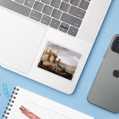 Moses & Aaron ändern die Flüsse Ägyptens zum Blut Aufkleber (Laptop mit iPhone)