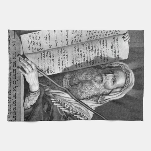 "Moses and the Ten Commandments" Küchentücher (Horizontal)