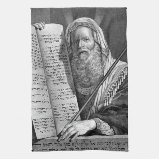 "Moses and the Ten Commandments" Küchentücher (Vertikal)