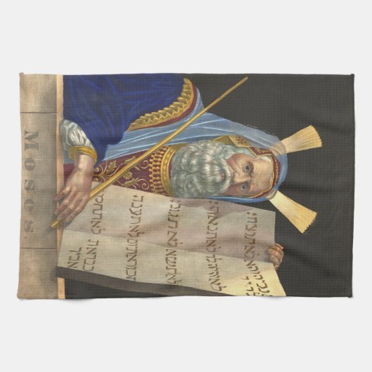 "Moses and the Ten Commandments" Küchentücher (Horizontal)