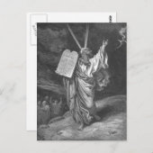 Moses auf dem Sinai Postkarte (Vorne/Hinten)