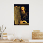 Moses, Bild von Philippe de Champaigne Poster (Küche)