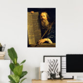 Moses, Bild von Philippe de Champaigne Poster (Heimbüro)