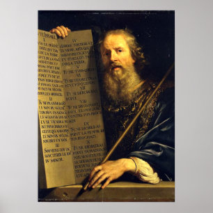 Moses, Bild von Philippe de Champaigne Poster