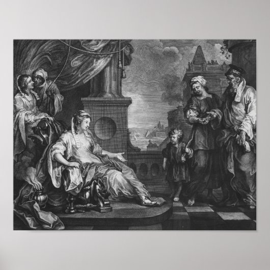 Moses brought to Pharoah's Daughter, c.1752 Poster (Vorne)