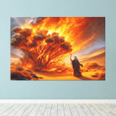 Moses Burning Bush Canvas Print Picture 1 Leinwanddruck (Insitu (Holzboden))