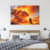 Moses Burning Bush Canvas Print Picture 1 Leinwanddruck (Insitu (Schlafzimmer))