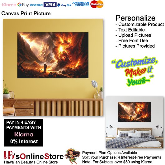 Moses Burning Bush Canvas Print Picture 3 Leinwanddruck