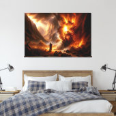 Moses Burning Bush Canvas Print Picture 3 Leinwanddruck (Insitu (Schlafzimmer))