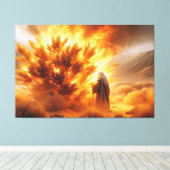 Moses Burning Bush Canvas Print Picture 5 Leinwanddruck (Insitu (Holzboden))