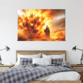 Moses Burning Bush Canvas Print Picture 5 Leinwanddruck (Insitu (Schlafzimmer))