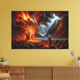 Moses Burning Bush Canvas Print Picture 6 Leinwanddruck