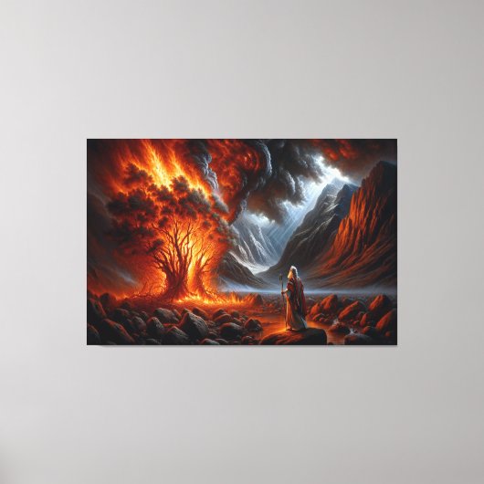 Moses Burning Bush Canvas Print Picture 6 Leinwanddruck (Vorderseite)