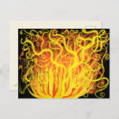 Moses Burning Bush Christlich moderne Abstrakte Ku Postkarte (Vorne/Hinten)