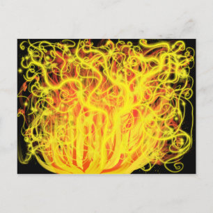 Moses Burning Bush Feuer Christliche Prophezeiung  Postkarte