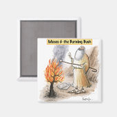Moses Burning Bush Marshmallow Magnet (Vorderseite/Rückseite)