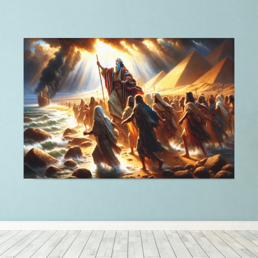 Moses Canvas Print Picture 2 Leinwanddruck (Insitu (Holzboden))