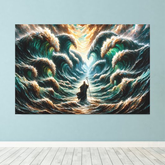 Moses Canvas Print Picture 8 Leinwanddruck (Insitu (Holzboden))