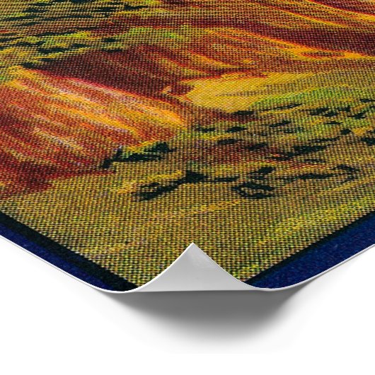 Moses Coule Peach Label Poster (Ecke)