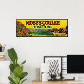 Moses Coule Peach Label Poster (Heimbüro)