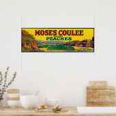 Moses Coule Peach Label Poster (Küche)