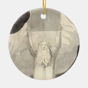 Moses, der das Gesetz, c.1780 empfängt (Bürste u Keramikornament