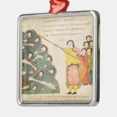 Moses, der das Rote Meer auf den Ägyptern schließt Ornament Aus Metall (Links)