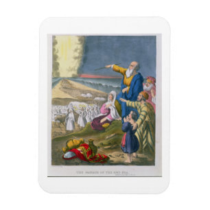 Moses, der das Rote Meer, von einer Bibel vorbei Magnet