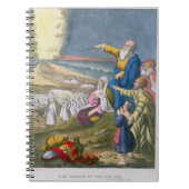 Moses, der das Rote Meer, von einer Bibel vorbei Notizblock (Vorderseite)