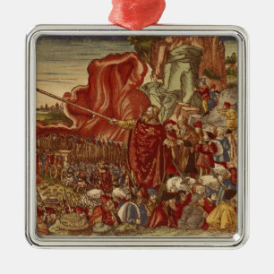 Moses, der das Rote Meer zerteilt Silbernes Ornament