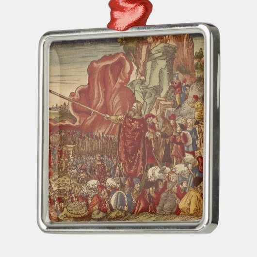 Moses, der das Rote Meer zerteilt Silbernes Ornament (Links)