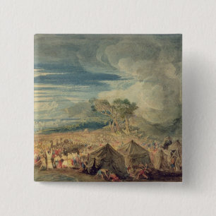 Moses, der das Wasser des Roten Meers teilt Button