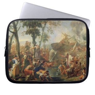 Moses, der Wasser vom Felsen (Öl, zeichnet auf Laptopschutzhülle