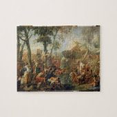 Moses, der Wasser vom Felsen (Öl, zeichnet auf Puzzle (Horizontal)