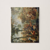 Moses, der Wasser vom Felsen (Öl, zeichnet auf Puzzle (Vertikal)