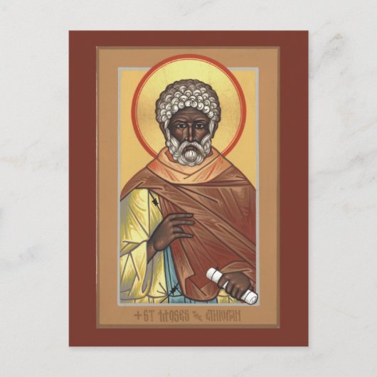 Moses, die äthiopische Gebetskarte Postkarte (Vorderseite)