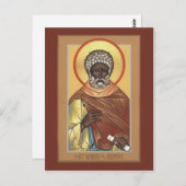 Moses, die äthiopische Gebetskarte Postkarte (Vorne/Hinten)